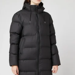 Jackets|Coats|Dr. Martens RAINS Long Puffer Jacket - Black - L-XL