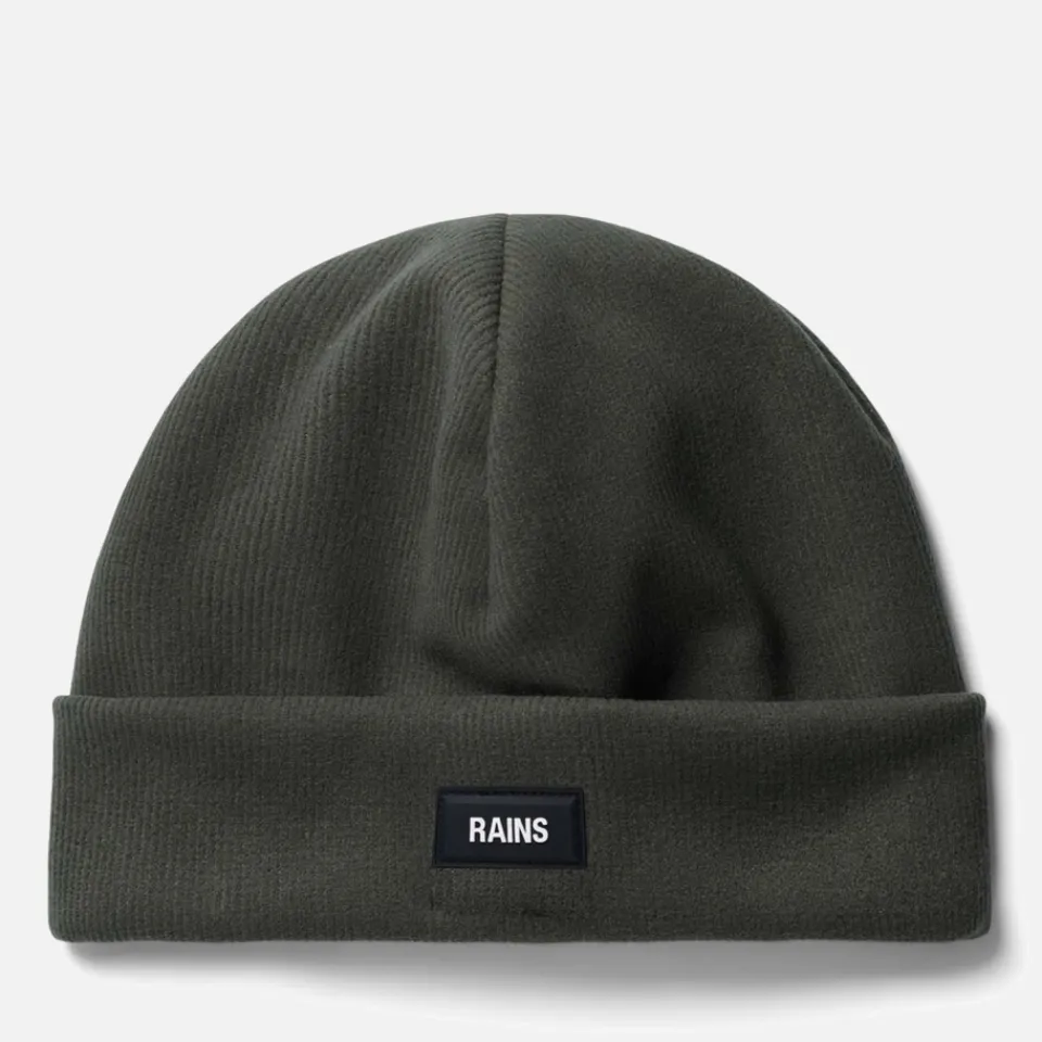 Hats|RAINS Rib-Knit Fleece-Lined Beanie