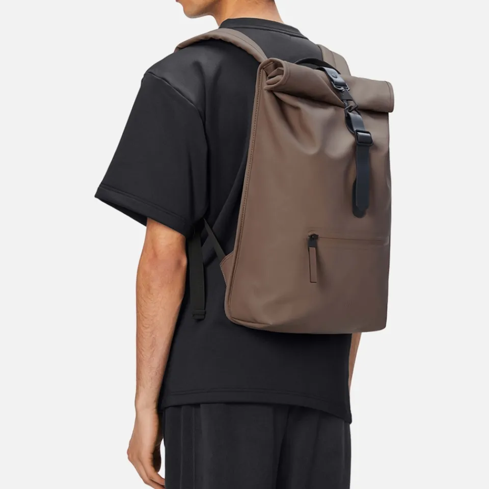 Bags|Holiday Bags|Dr. Martens RAINS Rolltop Matte Shell Rucksack
