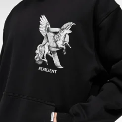 Sweatshirts|REPRESENT Elegance In Motion Cotton-Jersey Hoodie - XS