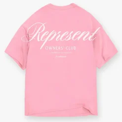 T-Shirts|T-Shirts|PS Paul Smith REPRESENT Men's Owners Club Script T-Shirt - Pink - S