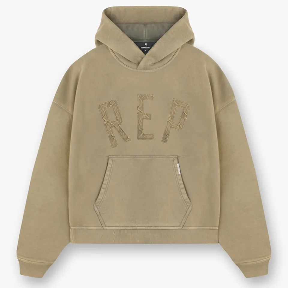 Sweatshirts|Dr. Martens REPRESENT Rep Appliqué Cotton-Jersey Hoodie - XL
