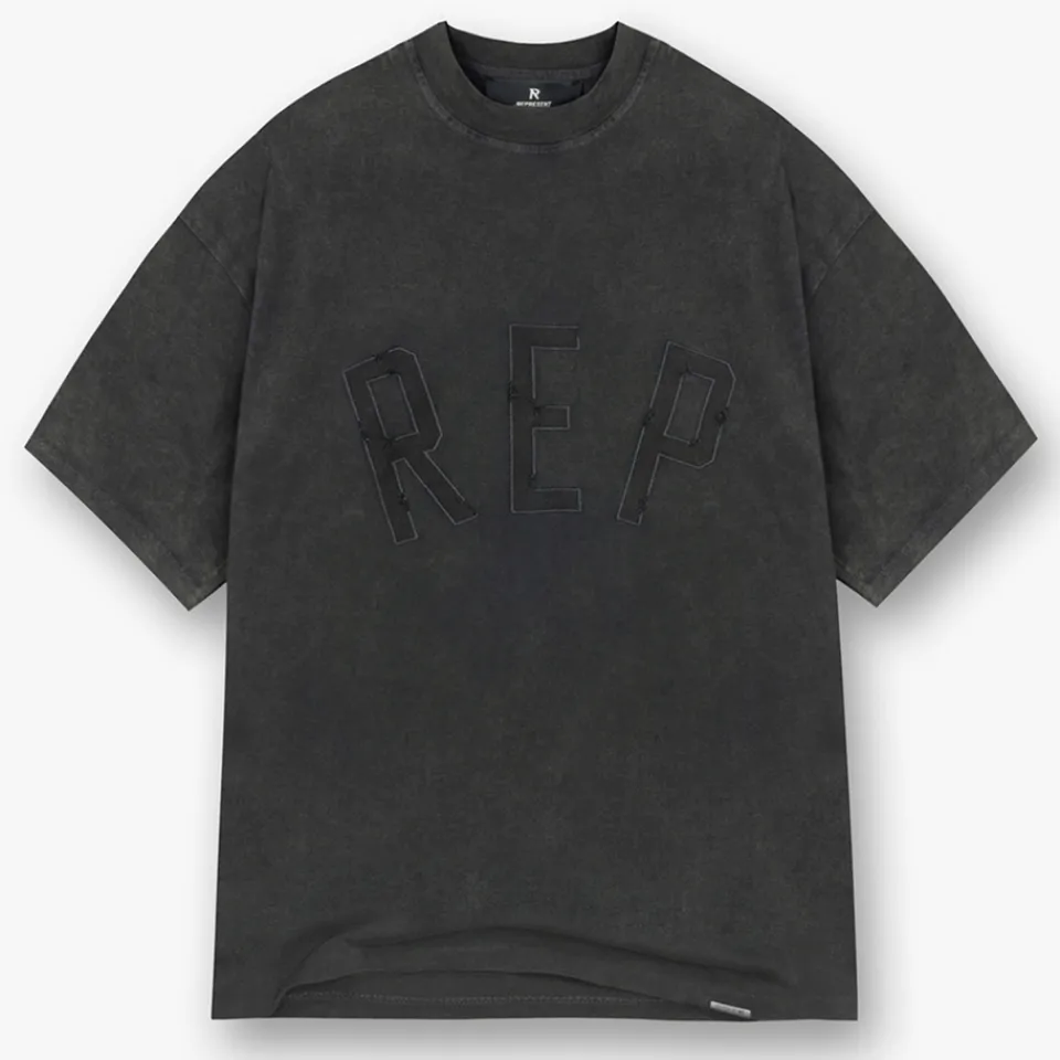 T-Shirts|T-Shirts|AMI REPRESENT Rep Appliqué Cotton-Jersey T-Shirt - S