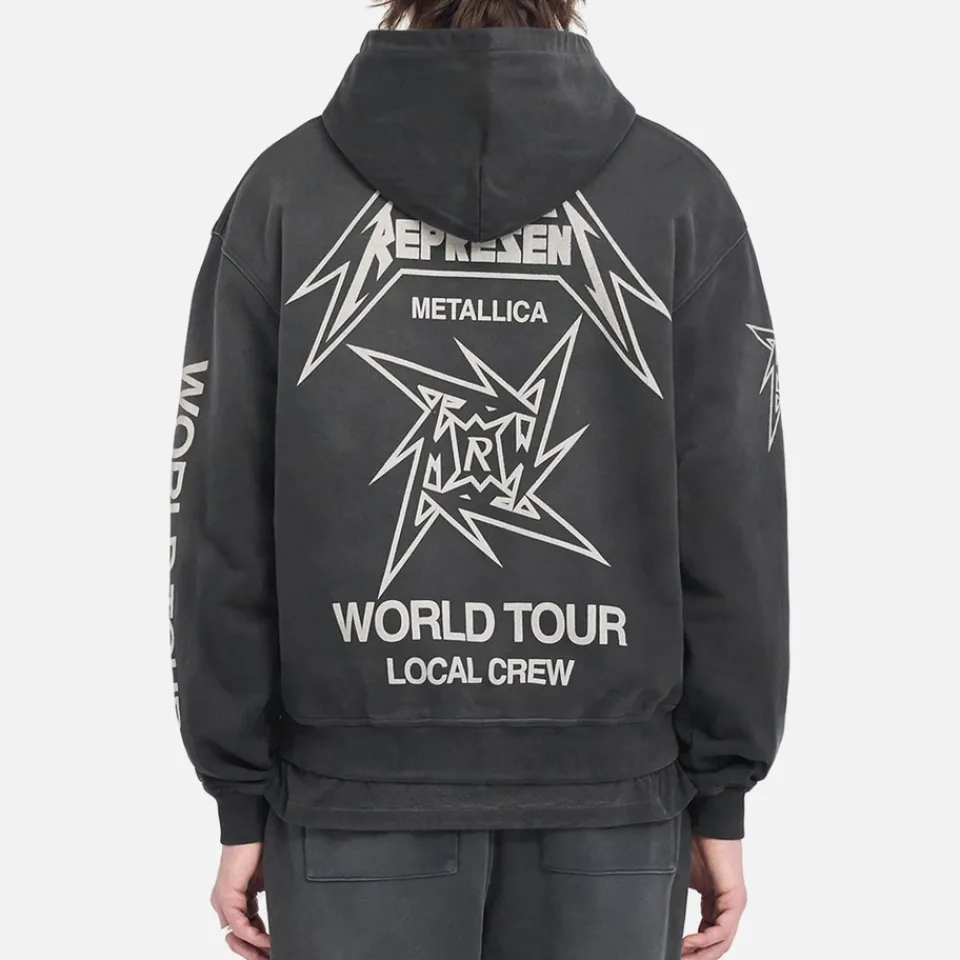 Loungewear|Sweatshirts|Polo Ralph Lauren REPRESENT x Metallica 40 Year Anniversary Cotton-Jersey Hoodie - S