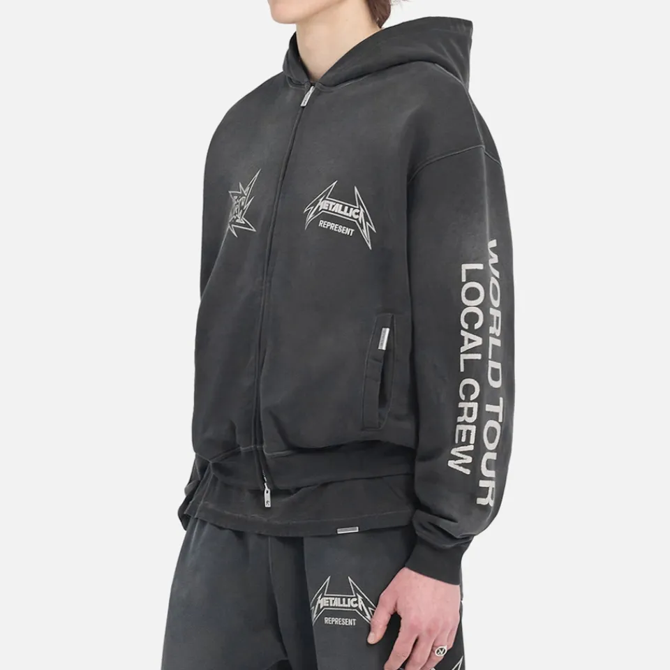 Loungewear|Sweatshirts|Polo Ralph Lauren REPRESENT x Metallica 40 Year Anniversary Cotton-Jersey Hoodie - S