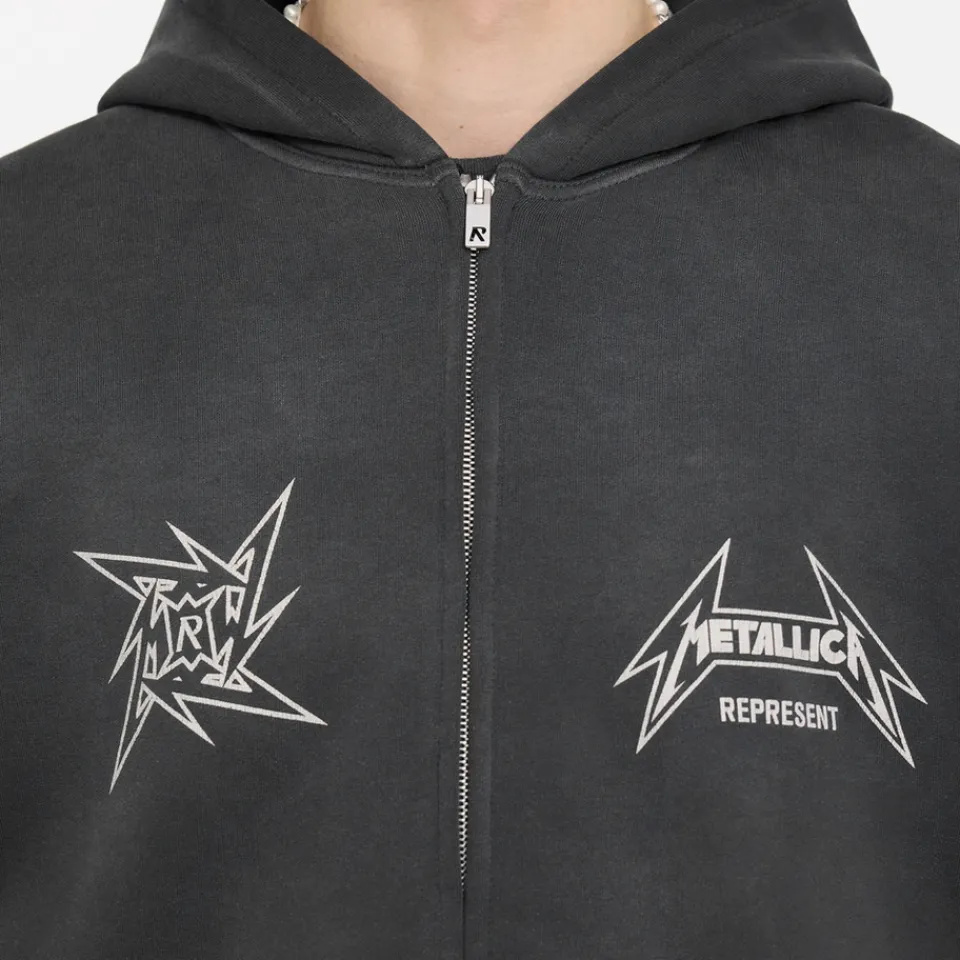 Loungewear|Sweatshirts|Polo Ralph Lauren REPRESENT x Metallica 40 Year Anniversary Cotton-Jersey Hoodie - S