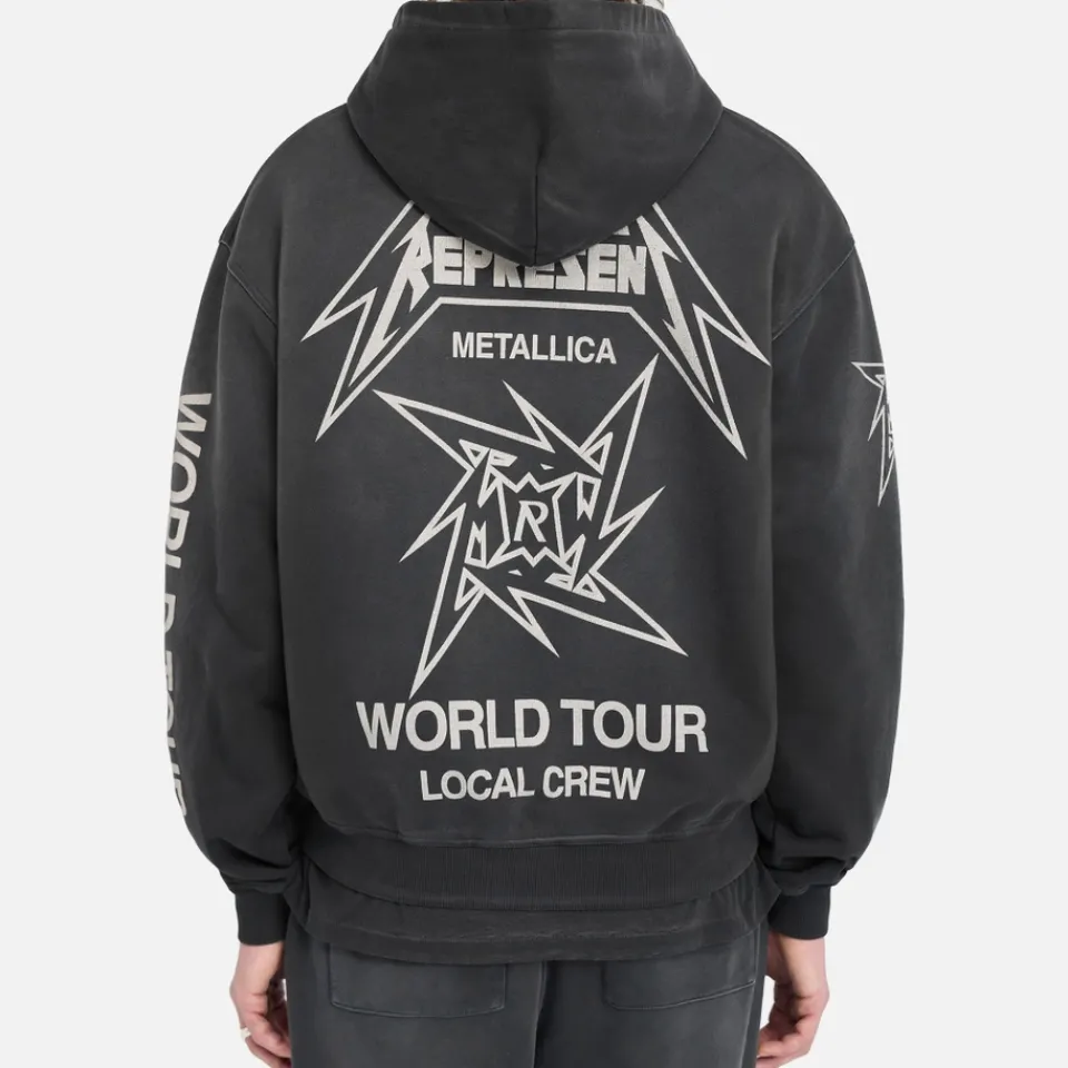 Loungewear|Sweatshirts|Polo Ralph Lauren REPRESENT x Metallica 40 Year Anniversary Cotton-Jersey Hoodie - S
