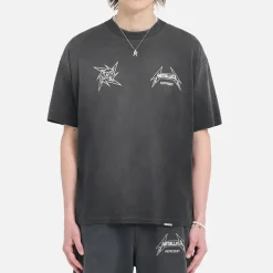 Loungewear|T-Shirts|REPRESENT x Metallica 40 Year Anniversary Cotton-Blend T-Shirt - S