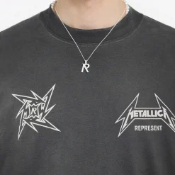 Loungewear|T-Shirts|REPRESENT x Metallica 40 Year Anniversary Cotton-Blend T-Shirt - S