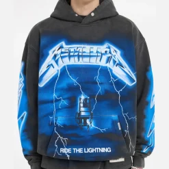 Sweatshirts|REPRESENT x Metallica Ride the Lightning Cotton-Jersey Hoodie - S