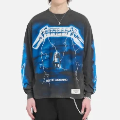 T-Shirts|T-Shirts|REPRESENT x Metallica Ride The Lightning Cotton-Blend T-Shirt - S
