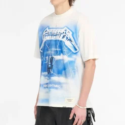 T-Shirts|T-Shirts|AMI REPRESENT x Metallica Ride The Lightning Cotton-Blend T-Shirt - S