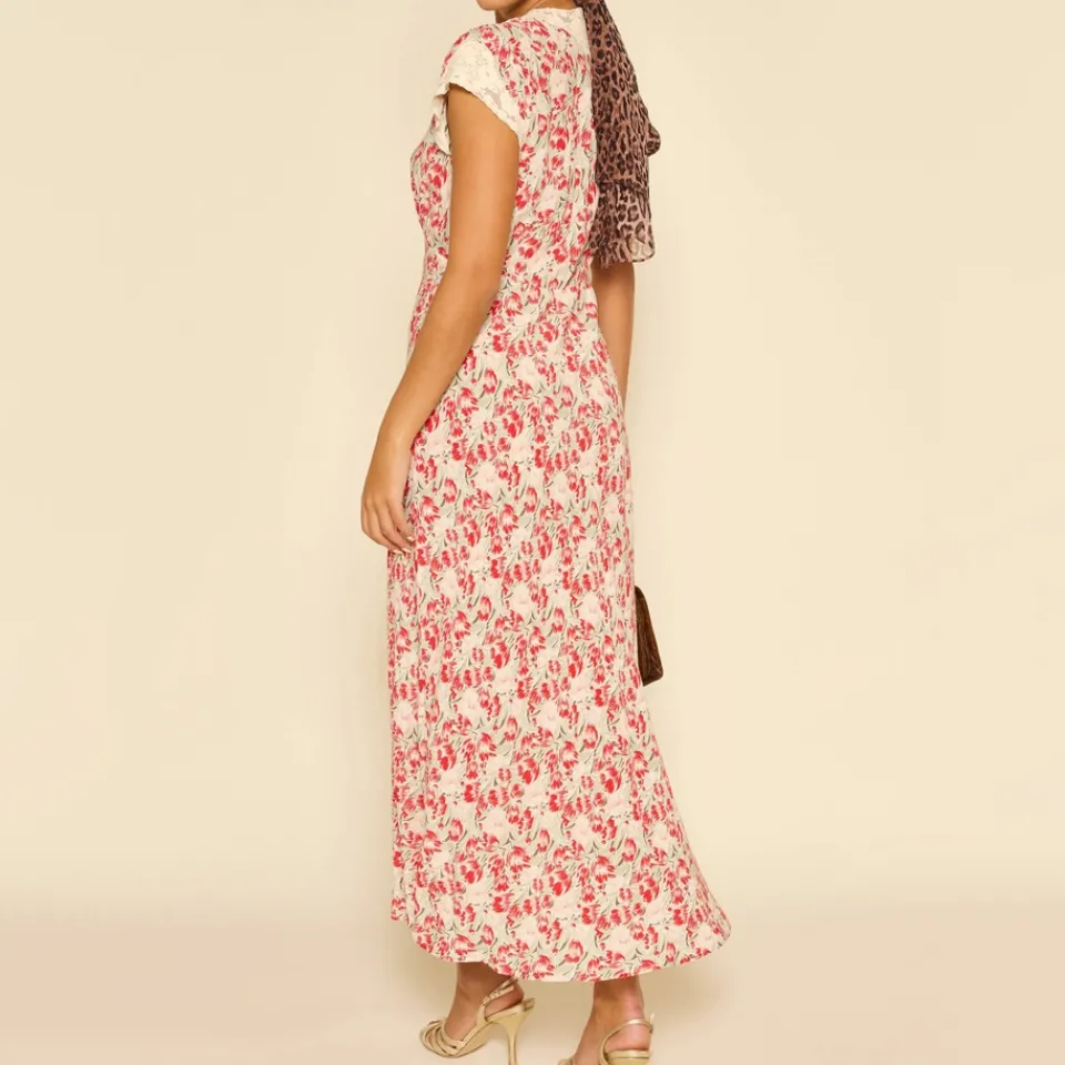 Dresses|Dresses|RIXO Amari Tulip Fields Floral-Print Crepe De Chine Dress - UK 12