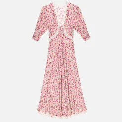 Dresses|Dresses|Dr. Martens RIXO Amina Floral-Print Crepe Dress - UK 6
