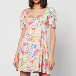 Dresses|Dresses|RIXO Anandi Floral-Print Woven Mini Dress - UK 16