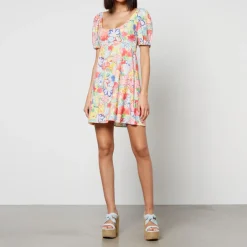 Dresses|Dresses|RIXO Anandi Floral-Print Woven Mini Dress - UK 16