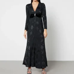 Dresses|Dresses|Dr. Martens Rixo Anastasia Satin-Jacquard Maxi Dress - UK 8