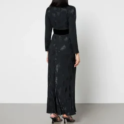 Dresses|Dresses|Dr. Martens Rixo Anastasia Satin-Jacquard Maxi Dress - UK 8