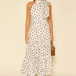 Dresses|Dresses|Stine Goya RIXO Eleanor Polka-Dot Cotton-Voile Dress - UK 12