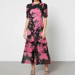 Dresses|Dresses|RIXO Evelyn Chiffon Maxi Dress - UK 6