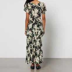 Dresses|Dresses|RIXO Evie Floral-Print Silk Midi Dress - UK 6