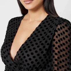 Dresses|Dresses|Ganni Rixo Golden Silk-Blend Devoré-Velvet Mini Dress - UK 6