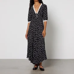 Dresses|Dresses|RIXO Juniper 2 Crepe Midi Dress - UK 8