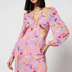 Dresses|Dresses|RIXO Kamilla Printed Silk-Chiffon Midi Dress - UK 8