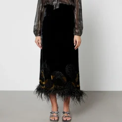 Skirts|Skirts|Dr. Martens Rixo Kelly Velvet Midi Skirt - UK 6