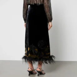Skirts|Skirts|Dr. Martens Rixo Kelly Velvet Midi Skirt - UK 6
