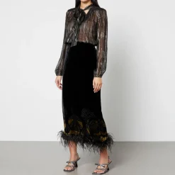 Skirts|Skirts|Dr. Martens Rixo Kelly Velvet Midi Skirt - UK 6