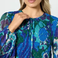 Dresses|Dresses|RIXO Lori Floral-Print Shirred Chiffon Midi Dress - UK 6