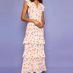 Dresses|Dresses|RIXO Meena Shell-Print Crepe Maxi Dress - UK 6