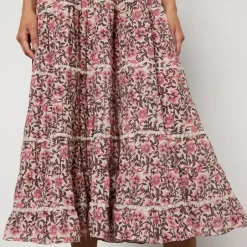 Dresses|Dresses|RIXO Ophelia Floral-Print Satin Midi Dress - UK 8