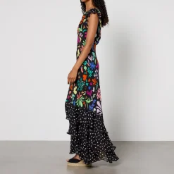 Dresses|Dresses|RIXO Ossy 2 Silk Midi Dress - UK 10