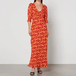 Dresses|Dresses|RIXO Sathya Floral-Print Georgette Dress - 2XL/UK 18