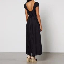 Dresses|Dresses|RIXO Tahlee Linen-Blend Midi Dress - UK 6