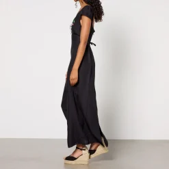 Dresses|Dresses|RIXO Tahlee Linen-Blend Midi Dress - UK 6