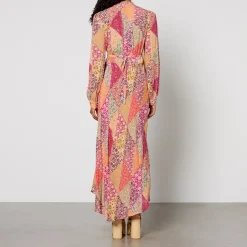 Dresses|Dresses|RIXO Trula Floral-Print Crepe Midi Dress - UK 6