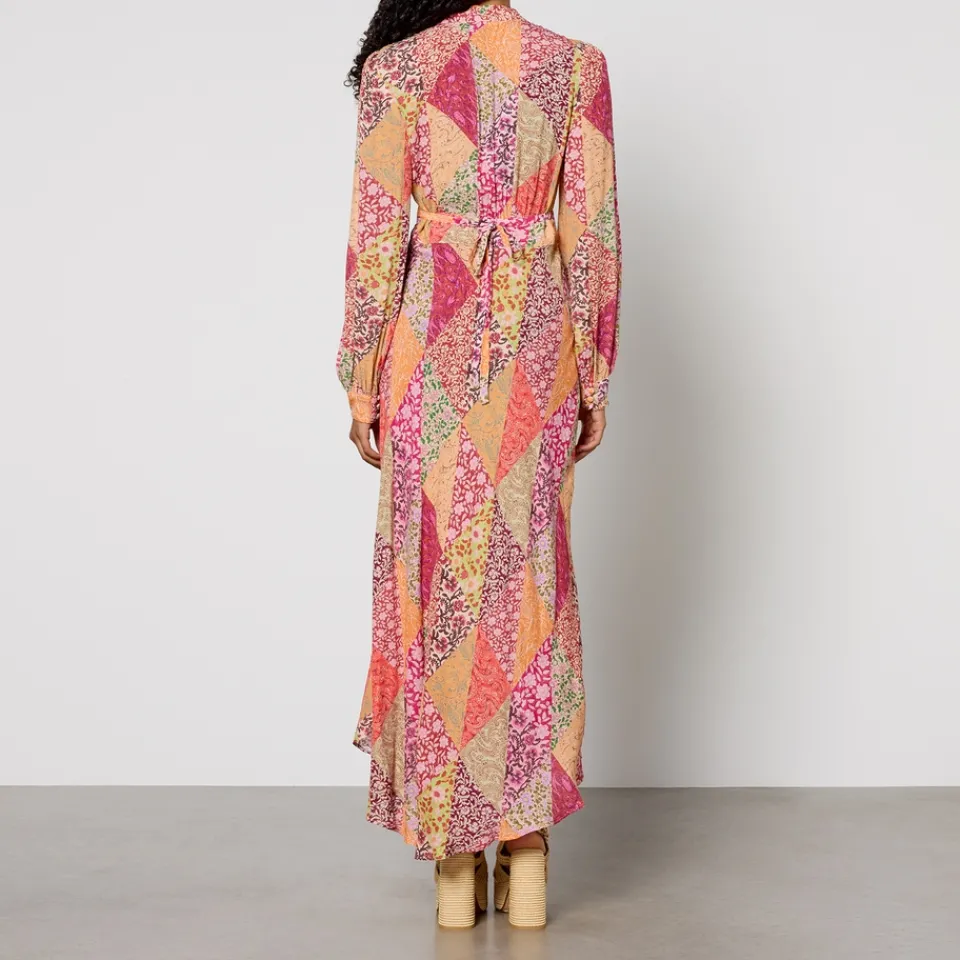 Dresses|Dresses|RIXO Trula Floral-Print Crepe Midi Dress - UK 6