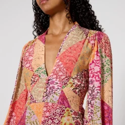 Dresses|Dresses|RIXO Trula Floral-Print Crepe Midi Dress - UK 6