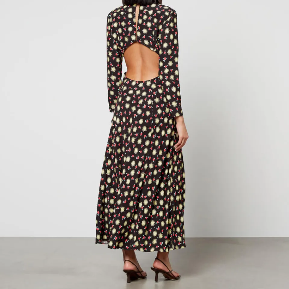 Dresses|Dresses|Dr. Martens Rixo Zora Floral-Print Crepe Midi Dress - UK 10