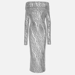 Dresses|Dresses|Dr. Martens Rotate Birger Christensen Sequinned Jersey Midi Dress - DK 34/UK 6