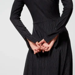 Dresses|Dresses|Autry Rotate Birger Christensen Chiffon and Jersey Midi Dress - DK 34/UK 6