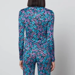T-Shirts And Tops|ROTATE Birger Christensen Mariah Satin Shirt - DK 34/UK 8