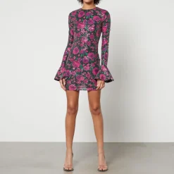 Dresses|Dresses|Dr. Martens Rotate Birger Christensen Open-Back Sequinned Satin Dress - DK 34/UK 8