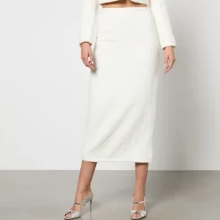 Skirts|Skirts|ROTATE Birger Christensen Sequinned Bouclé High-Waisted Skirt - DK 38/UK 10