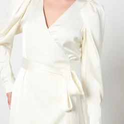 Dresses|Dresses|Dr. Martens ROTATE Birger Christensen Satin Wrap Midi Dress - DK 34/UK 6