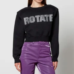 Loungewear|Knitwear|Batsheva Rotate Birger Christensen Embellished Cotton-Blend Jumper - DK 32/UK 4
