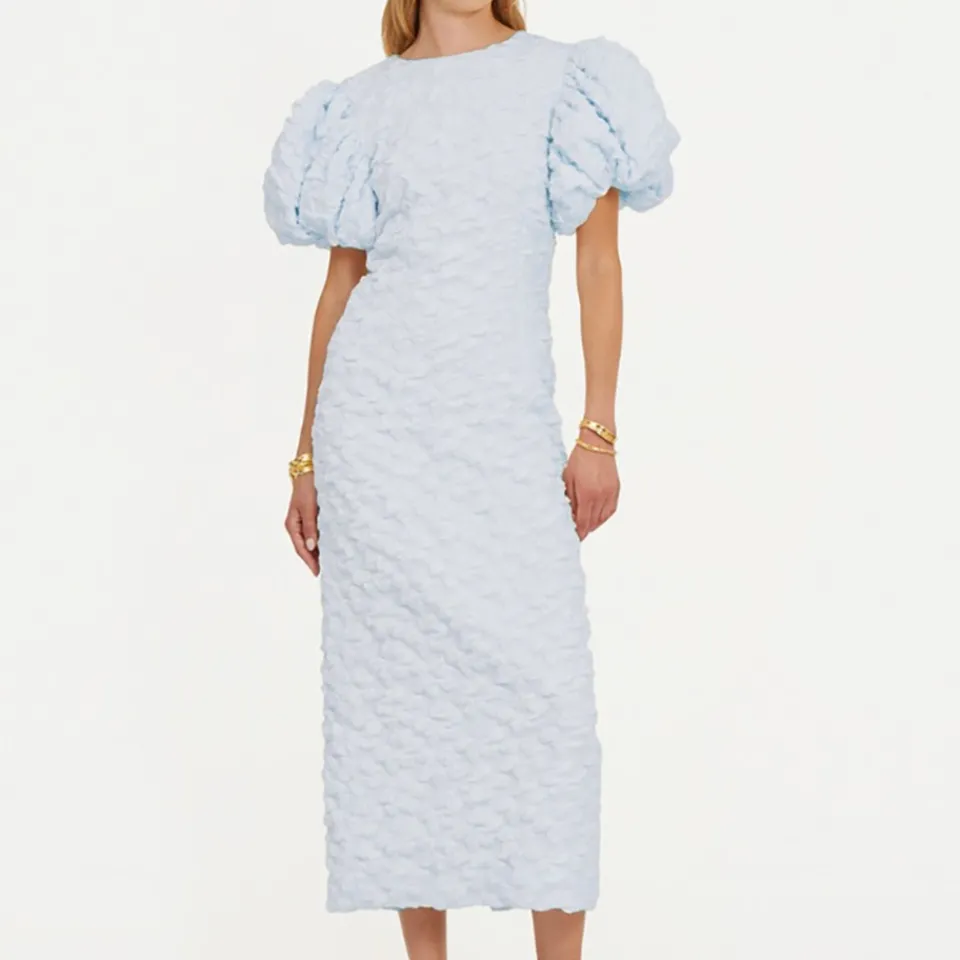 Dresses|Dresses|ROTATE Birger Christensen Textured Cloqué Puffy Dress - UK 12